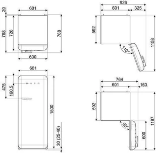 Lodówka Smeg 50's Style FAB28RDBB5 - Lodówki - miniaturka - grafika 5