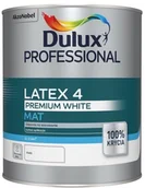 Farby wewnętrzne - Dulux Farba lateksowa emulsyjna do ścian i sufitów Latex 4 biała 1l - miniaturka - grafika 1
