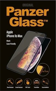 PanzerGlass Case Friendly - szkło hartowane na Apple iPhone XS Max CZARNY SZKŁO 71825 - Szkła hartowane na telefon - miniaturka - grafika 2