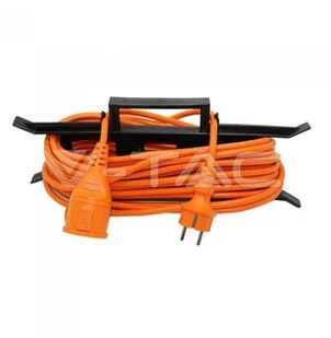 HBF v-tac Ogrodowy V-TAC 15M 16A IP44 z uchwytem do zwijania i klapką VT-3002-15 - Przedłużacze i rozgałęźniki - miniaturka - grafika 2