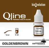 Pozostałe akcesoria kosmetyczne - BIOEVOLUTION Pigment Bioevolution Goldenbrown - Qline - 5ml 571 - miniaturka - grafika 1