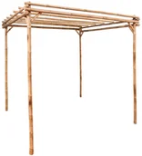 Kratki i pergole - vidaXL Pergola bambusowa, 170x170x220 cm - miniaturka - grafika 1