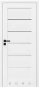 Drzwi wewnętrzne - Drzwi bezprzylgowe z tulejami Toreno 80 prawe kredowo-białe - miniaturka - grafika 1