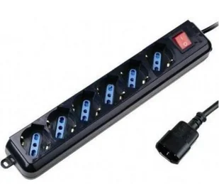 Listwa zasilająca Techly UPS 6 gniazd 1,5m czarna 300415 - Listwy zasilające - miniaturka - grafika 2