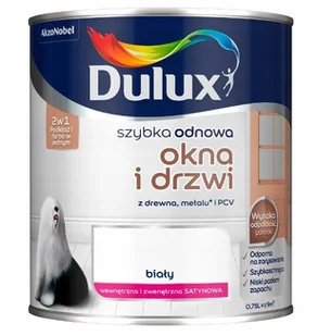 Dulux Szybka Odnowa Okna i drzwi biały 750 ml - Farby olejne i specjalne - miniaturka - grafika 2