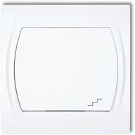 Wyłączniki światła i elektryczne - Karlik LOGO Łącznik schodowy LWP-3, kolor biały LWP-3 - miniaturka - grafika 1