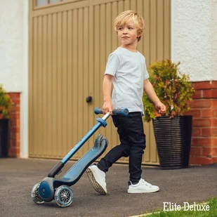 Globber Hulajnoga 3-kołowa Elite Deluxe 444-210 Deep Pink - Hulajnogi - miniaturka - grafika 4