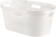 Kosze na bieliznę - Curver Kosz na pranie do magla Infinity 40L biały Recycled 245673 - miniaturka - grafika 1