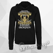 Bluzy damskie - Koszulkowy Mój znak zodiaku to Skorpion - damska bluza z nadrukiem - miniaturka - grafika 1