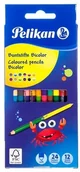 Kredki, ołówki, pastele i pisaki - PELIKAN Kredki dwustronne 12 sztuk - miniaturka - grafika 1