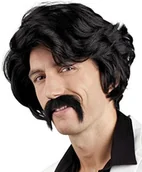 Dodatki do strojów karnawałowych - Boland - Peruka Chuck z wasami - miniaturka - grafika 1