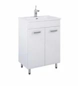 Szafki łazienkowe - Maximus Maximus Szafka Eve 50 2D biała 50,4x82,5 cm - miniaturka - grafika 1