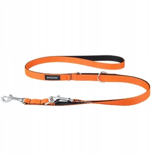 Ami Play Smycz Taśma Twist 6w1 100-200cm S pomarańc - Smycze dla psów - miniaturka - grafika 2