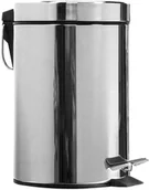 Kosze na śmieci - Sanitario Kosz na śmieci 5 litrów okrągły stal szlachetna połysk - miniaturka - grafika 1