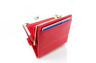 Wilmar (PL) Portfel Damski (PL) 10 cm Klamra Skóra Włoska WIL_P10 10 x 9 x 2 [cm] - Portfele - miniaturka - grafika 2