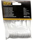 Magnesy - Bi-Office 10 sztuk magnesów okrągły 30 MM Biały IM140509 - miniaturka - grafika 1