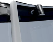 Kabiny prysznicowe - BRAVAT ID 90x90 chrom szkło grafitowe ID-HRST90 - miniaturka - grafika 1