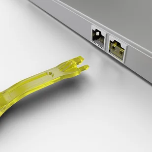 LINDY 40633 Klucz do blokera blokady) portu RJ45 żółty LY-40633 - Części i akcesoria do laptopów - miniaturka - grafika 3
