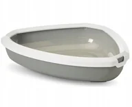 Kuwety dla kotów - Savic Kuweta Narożna Rincon Gray - miniaturka - grafika 1