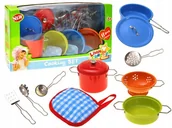 Zabawki AGD - Duży Zestaw Garnków Dla Dzieci Garnki Naczynia - miniaturka - grafika 1