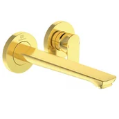 Baterie podtynkowe - Ideal Standard Connect Air Bateria umywalkowa podtynkowa złoto szczotkowane połysk A7009A2 - miniaturka - grafika 1