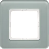 Klawisze i ramki - LEDart ETI Q7 1-krotna-szkło-biały 10116079 - miniaturka - grafika 1