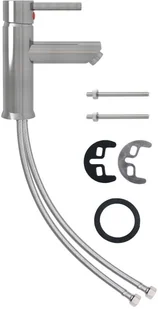 vidaXL Lumarko Bateria umywalkowa, niklowe wykończenie, 130x176 mm 149069 - Baterie umywalkowe - miniaturka - grafika 4