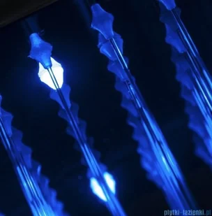 Corsan Alto panel prysznicowy z mieszaczem oraz oświetleniem LED Czarny z czarnym wykończeniem A-017MLEDCZARNY/BL | - Panele prysznicowe - miniaturka - grafika 6