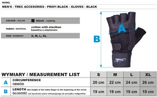 Trec RĘKAWICE na SIŁOWNIĘ RĘKAWICZKI do ćwiczeń 5589 (trec-5589) - Rękawice do ćwiczeń - miniaturka - grafika 2