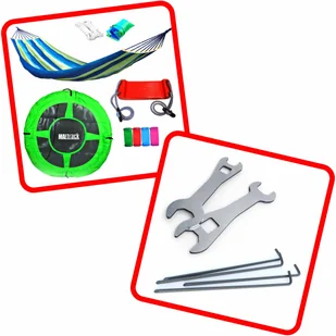 K-SPORT Zestaw Stelaż + Huśtawka + Bocianie gniazdo K-SPORT Super Fun - Place zabaw K-SPORT Zestaw Stelaż + Huśtawka + Bocianie gniazdo K-SPORT Super Fun - Place zabaw - miniaturka - grafika 11