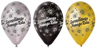 Gemar Balon Premium, "Szczęśliwego Nowego Roku", 12", 6 sztuk - Kubki dla dzieci - miniaturka - grafika 2