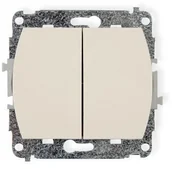 Wyłączniki światła i elektryczne - Karlik Mechanizm łącznika świecznikowego TREND 1WP-2 - miniaturka - grafika 1