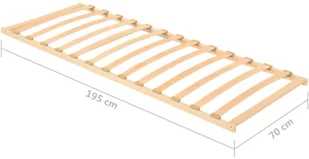 vidaXL Stelaż do łóżka z 13 listwami, 70x200 cm - Stelaże pod materac - miniaturka - grafika 8