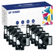 Papier do drukarek - Dymo 10x Taśma do D1 40913 7m 9mm Biało-Czarna - miniaturka - grafika 1