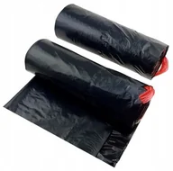 Worki na śmieci - Worki na śmieci 60L czarne 500szt Z Taśmą 50 rolek - miniaturka - grafika 1