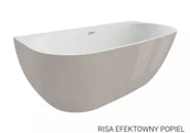 Wanny - Polimat Wanna wolnostojąca Risa 160 Efektowny Popiel 00481 - miniaturka - grafika 1
