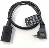 Kable USB - System-S System-S Kabel USB 3.1 25 cm gniazdo typu C na wtyk Micro B kątowy czarny 72333295 - miniaturka - grafika 1