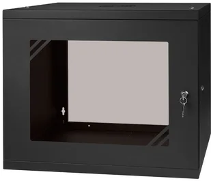 brak danych Szafa wisząca 19"" 9U 450mm drzwi metalowe czarna Szafa wisząca 45 19"" drz (Szafa wisząca 45 19"" drzw) - Szafy rack - miniaturka - grafika 3