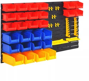 vidaXL Organizer ścienny, tablica narzędziowa do warsztatu - Szafy i regały magazynowe - miniaturka - grafika 2