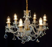 Lampy sufitowe - Elita bohemia Żyrandol kryształowy 6-ramienny - Bohemia L 186/6/07 - miniaturka - grafika 1