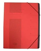 Teczki i skoroszyty - Elba Teczka na dokumenty szykowna, na format A4, z kartonu, 7 przegródek, czerwona 400002024 - miniaturka - grafika 1