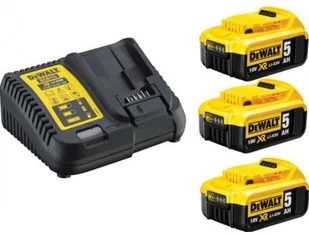 DEWALT DE WALT. ZESTAW 18V ŁADOWARKA+3AKU 5AH - Akumulatory do elektronarzędzi - miniaturka - grafika 3