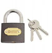 Zamki i wkładki - Kłódka. żeliwna wzmocniona, hartowany kabłąk 75mm - miniaturka - grafika 1