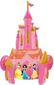Urodziny dziecka - AMSCAN Chodzący balon foliowy Zamek - Księżniczki Princess - 88 cm x 139 cm - 1 szt. 3980701 - miniaturka - grafika 1