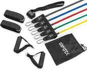 Gumy, taśmy, ekspandery - Gymtek Zestaw ekspanderów gumowych do ćwiczeń 5szt Gymtek GK-006 - miniaturka - grafika 1