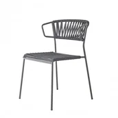 Krzesła - Scab Design Krzesło Lisa Fil z podłokietnikami - antracytowa rama 2869 ZA - miniaturka - grafika 1