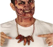 Dodatki do strojów karnawałowych - Guirca Naszyjnik z odciętymi palcami - 1 szt. GU26429 - miniaturka - grafika 1