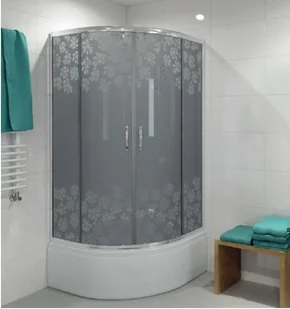 Durasan Kabina prysznicowa 90x90x165 PARMA FLOWER Flower WK-90 - Kabiny prysznicowe Durasan Kabina prysznicowa 90x90x165 PARMA FLOWER Flower WK-90 - Kabiny prysznicowe - miniaturka - grafika 1