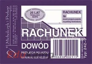 Michalczyk&Prokop 242-9 Druk M R-K DOWÓD PRZYJ. POJ. NA PARK. NIEST - Druki akcydensowe - miniaturka - grafika 2