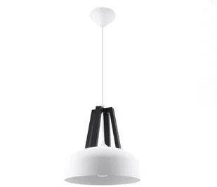 Sollux Lighting CASCO Biała | Czarne Drewno lampa wisząca SL.0387 SL.0387 - Lampy sufitowe - miniaturka - grafika 2